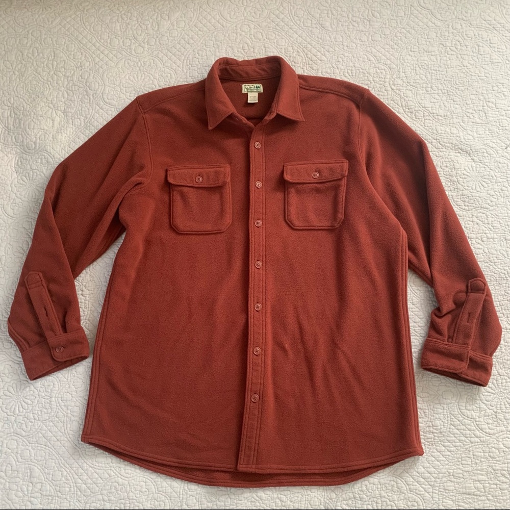 LL Bean fleece XL Tall button down